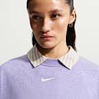 Sudadera de cuello redondo de tejido Fleece oversized para mujer Nike Sportswear Collection Essentials