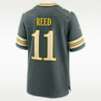 Jersey Nike de la NFL Game para hombre Jayden Reed Green Bay Packers Rivalries Collection