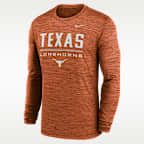Playera universitaria Nike Dri-FIT para hombre Texas Sideline Velocity