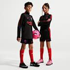 Stickade fotbollsshorts Paris Saint-Germain Strike Nike Dri-FIT för ungdom