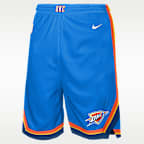 Oklahoma City Thunder Swingman Icon Edition Big Kids' Nike Dri-FIT Basketball Replica Shorts