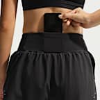 Nike Tempo Flow Swoosh Women's Dri-FIT Mid-Rise Brief-Lined Running Shorts