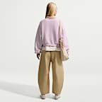 Nike Studio Fleece Medium Weight Women's Oversized Cropped Crew