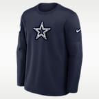 Dallas Cowboys Sideline Coaches Men's Nike Therma-FIT NFL Long-Sleeve T-Shirt