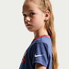 Conjunto de playera y shorts Crossover Dri-FIT para niños talla pequeña Nike