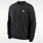 Georgia Premium Performance Men's Nike Dri-FIT College Pullover Crew