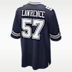 Jersey Nike de la NFL Game para hombre Malachi Lawrence Dallas Cowboys 2026 NFL Draft First Round Pick