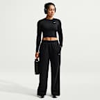 Nike One Women's Therma-FIT Mid-Rise Wide-Leg Pants