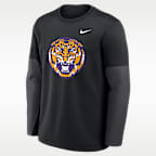 LSU Sideline Coach Men's Nike Therma-FIT College Long-Sleeve T-Shirt