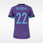 Jersey Nike Dri-FIT de la NWSL tipo réplica para mujer Barbra Banda Orlando Pride visitante Stadium