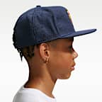 Gorra de futbol Nike para niños talla grande FC Barcelona Pro