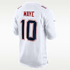Jersey Nike de la NFL Game Fashion para hombre Drake Maye New England Patriots Super Bowl LX