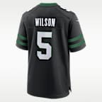 Jersey de fútbol americano Nike de la NFL Game para hombre Garrett Wilson New York Jets
