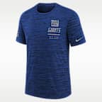 Playera Nike Dri-FIT de la NFL para niños talla grande New York Giants Sideline Team Issue Velocity
