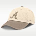 Alabama Natural Club Men's Nike College Adjustable Hat