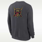 Sudadera de cuello redondo sin cierre Nike de la MLB para hombre Pittsburgh Pirates 2-Hit