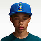 Gorra de futbol Nike para niños talla grande Brazil Pro