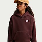 Sudadera con gorro oversized para niños talla grande Nike Sportswear Club Fleece