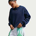 Nike Studio Fleece Medium Weight Sudadera oversize de cuello redondo - Mujer