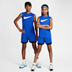Shorts de básquetbol Dri-FIT de 13 cm para niños talla grande Nike Court