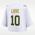 Jordan Love Green Bay Packers Women's Nike NFL Cropped Tundra Game Jersey