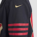 Jersey Nike Dri-FIT de la NFL Limited para hombre Nick Bosa San Francisco 49ers Rivalries Collection