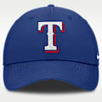 Gorra Nike Dri-FIT de la MLB ajustable para hombre Texas Rangers Club