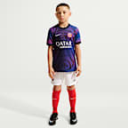 Paris Saint-Germain Deplasman Nike Dri-FIT Maç Öncesi Genç Çocuk Futbol Üstü