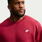 Sudadera de cuello redondo de tejido Fleece para hombre Nike Club