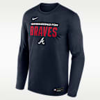 Atlanta Braves Authentic Collection Team Issue Men's Nike Dri-FIT MLB Long-Sleeve T-Shirt