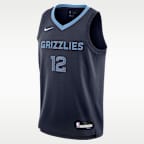 Ja Morant Memphis Grizzlies 2023/24 Icon Edition Big Kids' Nike NBA Swingman Jersey
