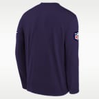 Minnesota Vikings Rivalries Collection Sideline Legend Big Kids' Nike Dri-FIT NFL Long-Sleeve T-Shirt