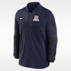 Chamarra universitaria Nike Dri-FIT de medio cierre para hombre Arizona