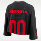Georgia Jersey Women's Nike Dri-FIT College Cropped Top