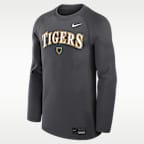 LSU Dugout Game Time Men's Nike Dri-FIT College Long-Sleeve T-Shirt