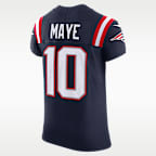 Drake Maye New England Patriots Men's Nike Dri-FIT NFL Elite Jersey