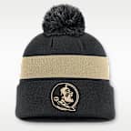 Gorro con dobladillo universitario Nike para hombre Florida State Peak