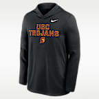 USC Sideline Men's Nike Dri-FIT College Long-Sleeve Hooded Top