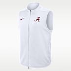 Chaleco universitario Nike Therma-FIT de cierre completo para hombre Alabama Primetime Victory