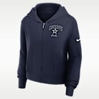 Sudadera con gorro Nike de la NFL de cierre completo para mujer Dallas Cowboys Primetime