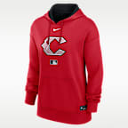 Cincinnati Reds Authentic Collection City Connect Women's Nike Therma MLB Pullover Hoodie