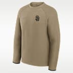 San Diego Padres Tech Fleece Men's Nike MLB Pullover Crew