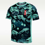 Playera de manga corta Nike de la NWSL para antes del partido para hombre Kansas City Current