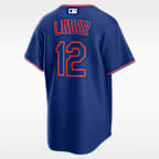 Francisco Lindor New York Mets Men's Nike MLB Replica Jersey