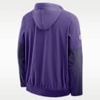 Chamarra Nike de la NFL de medio cierre con gorro para hombre Minnesota Vikings Well Rounded Anorak