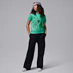 Brazil 2026 Stadium Goalkeeper Older Kids' Jordan Dri-FIT Football Short-Sleeve Replica Shirt