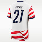 Timothy Weah USMNT 2026 Match Home Men's Nike Dri-FIT ADV Soccer Jersey