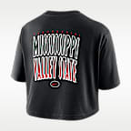 Nike College (Mississippi Valley State University) Women's Dri-FIT Cropped T-Shirt