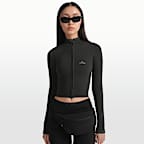 NikeSKIMS Ribbed Seamless Women's Cropped Full-Zip Jacket