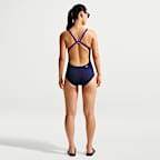 Traje de baño de una sola pieza con diseño Fastback para mujer Nike Swim HydraStrong